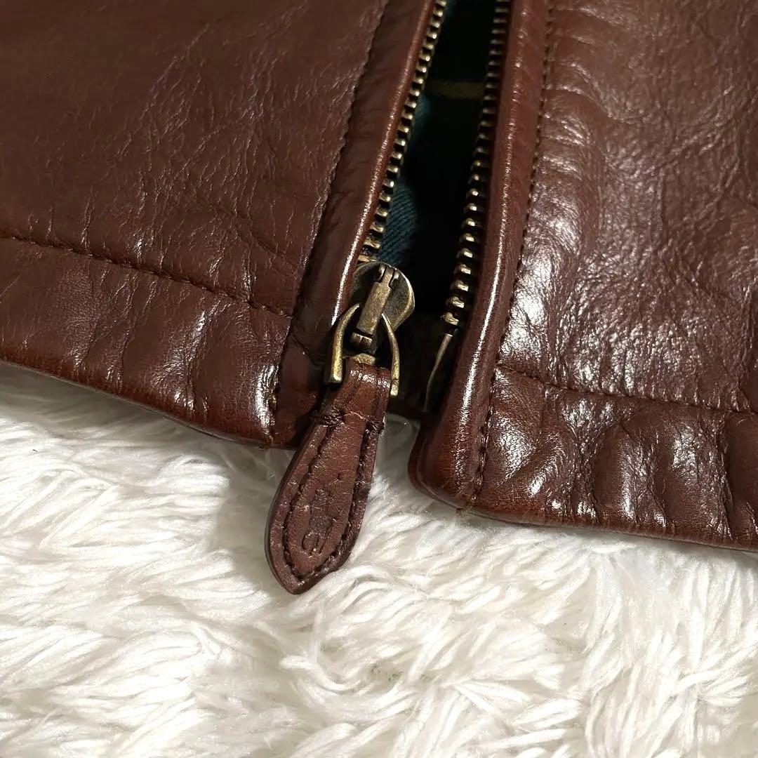 ラルフローレン レザージャケット スウィングトップ チェック