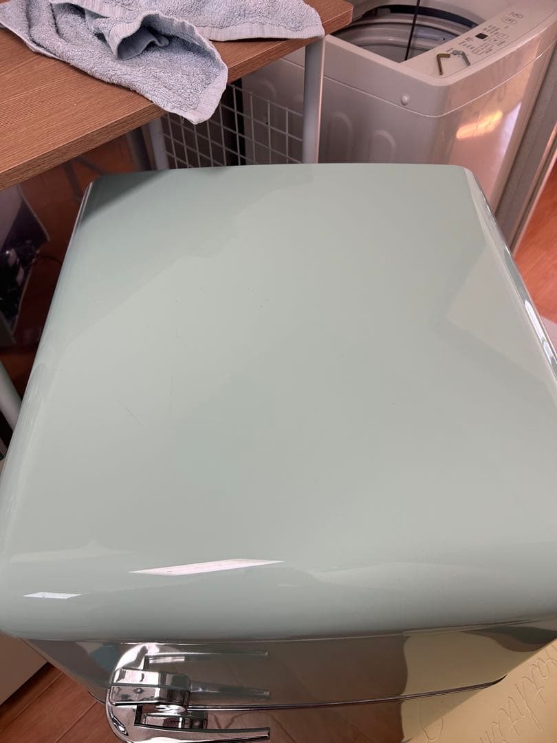 冷蔵庫　レトロ　おしゃれ　可愛い　水色　ライトブルー