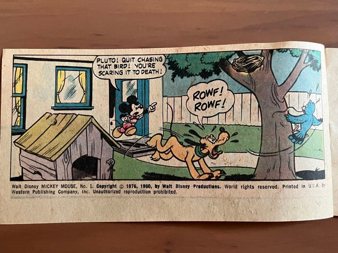 希少ビンテージ ミッキー ドナルド コミックブック MADE IN USA