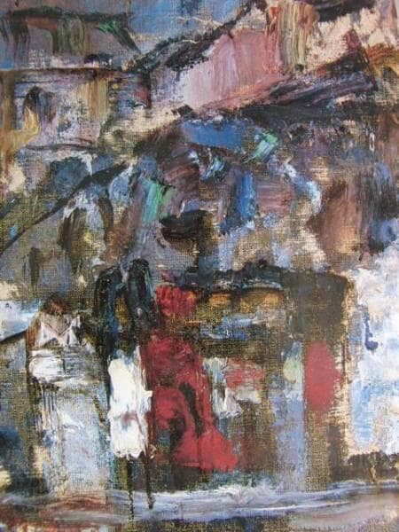 大島士一、メニール・モンタン、希少画集画、新品額装、状態良好