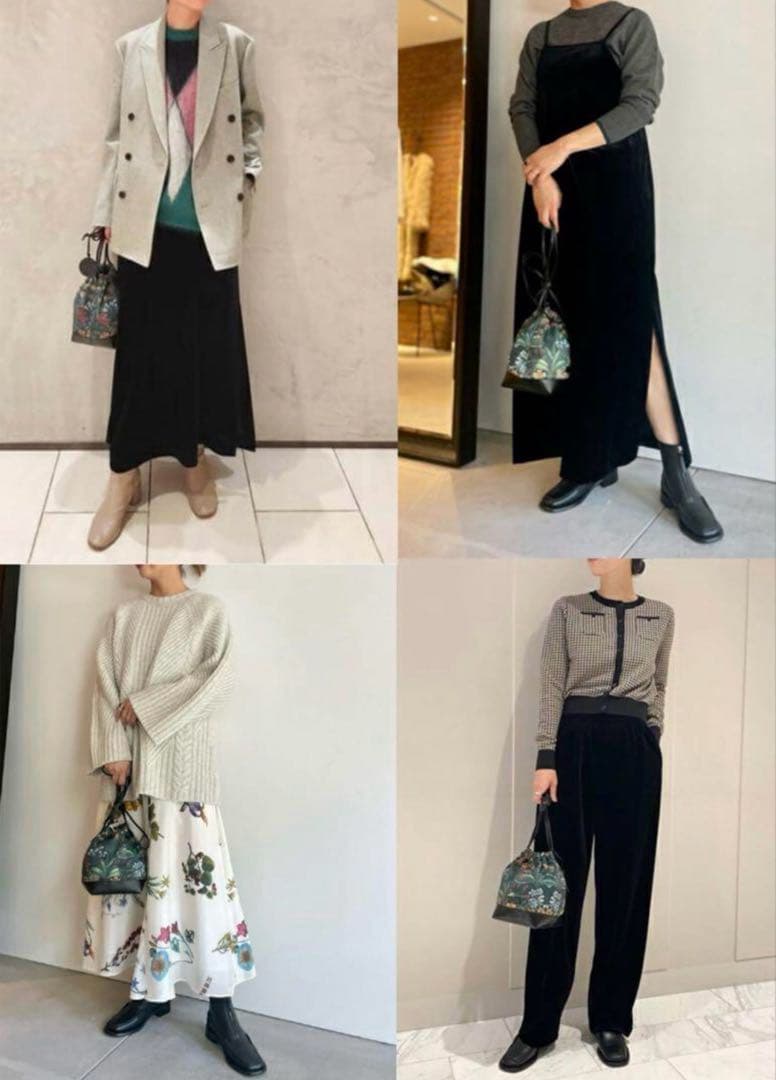 極美品✨完売品CABaNパレルモプリント ドローストリングバッグ