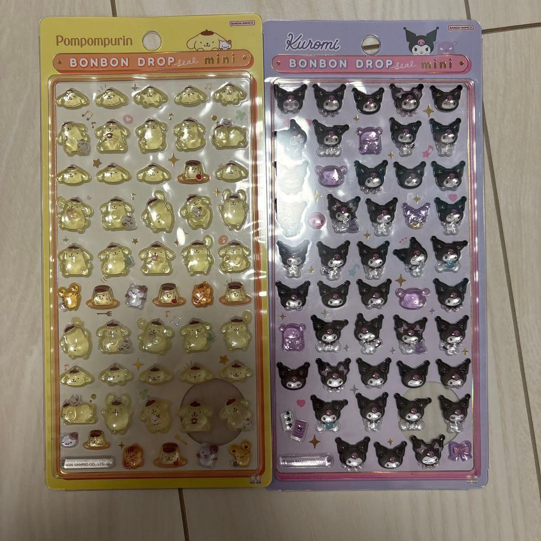 正規品　ボンボンドロップシール　たまごっち　しずくちゃん　サンリオ