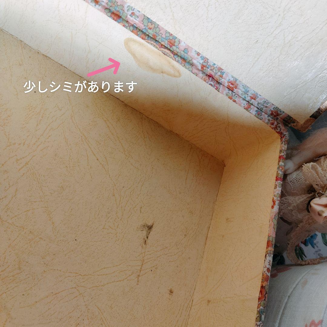 フランス アンティーク★カルトナージュ 布箱 フレンチファブリック