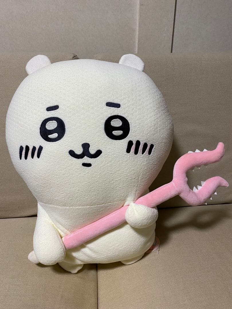 ちいかわ ハチワレ討伐棒（さすまた）付き 特大ぬいぐるみセット（受注生産品）