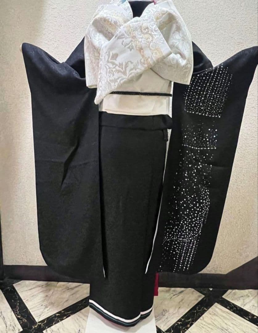 成人式振り袖フルセット＆草履バッグセット　モダンで華やか