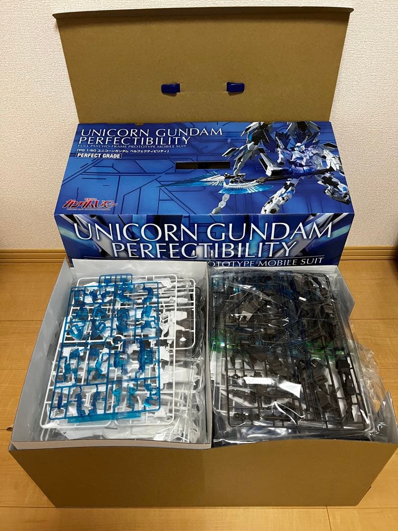 PG 1/60 ユニコーンガンダム ペルフェクティビリティ　拡張セット付き