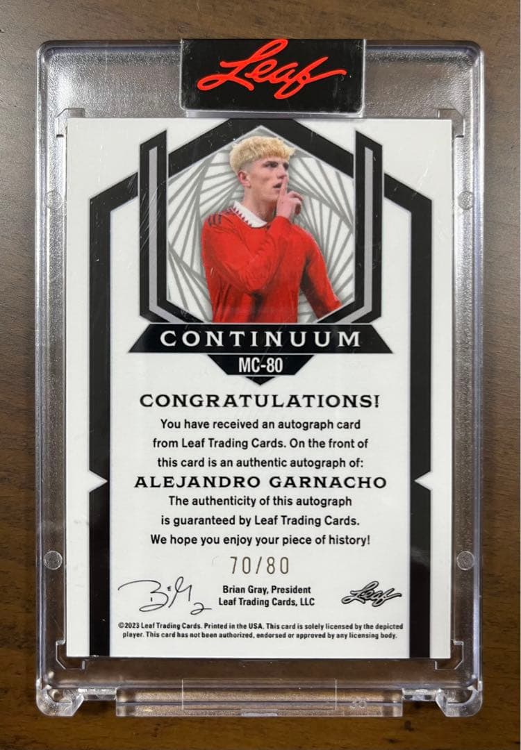 【最終値下げ】アレハンドロ・ガルナチョ 2023 直筆サインカード
