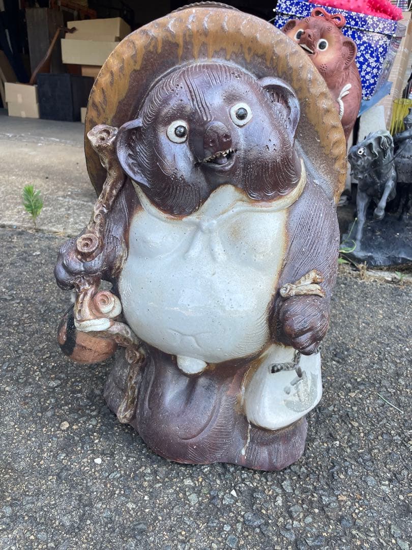 信楽焼 狸 置物（招福狸）高さ約50cm