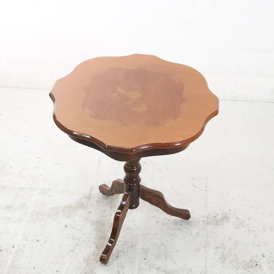 イタリア製 象嵌 サイドテーブル 丸テーブル コーヒーテーブル クラシカル家具