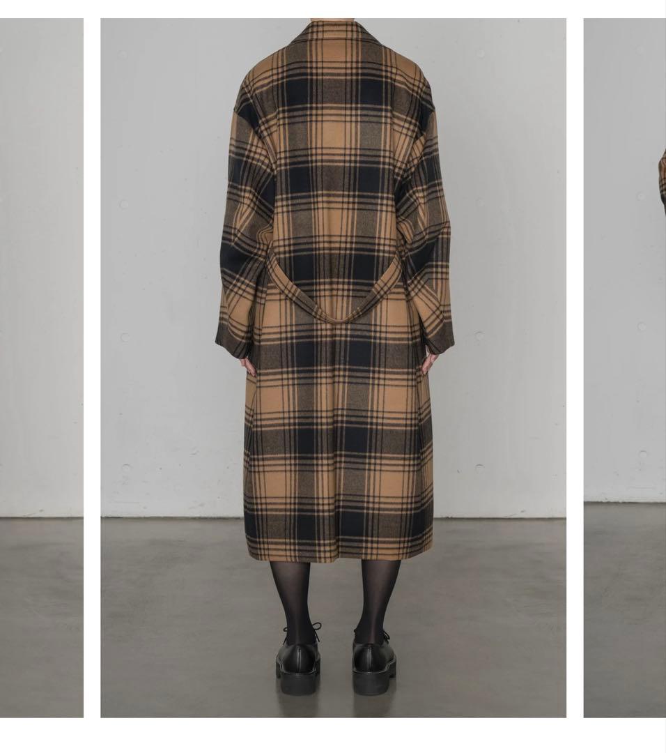 【完売品】HYKE 25AW PLAID COAT size1