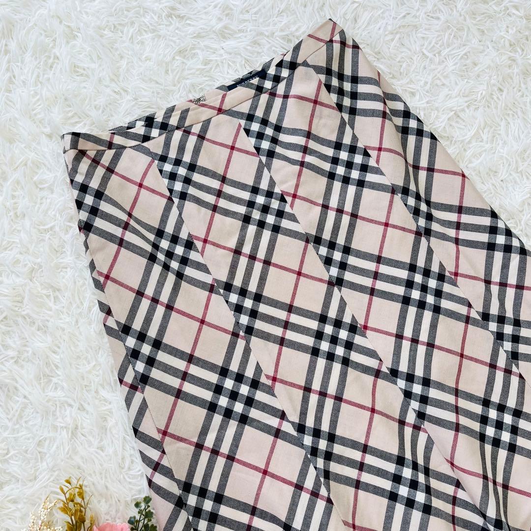 美品XL✨バーバリーロンドン　ノバチェックフレアスカート　メガチェック三陽商会