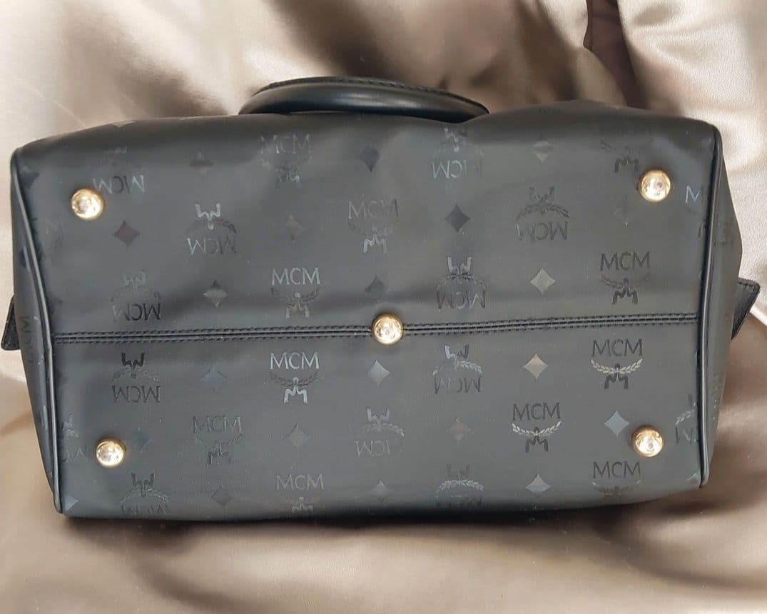 MCM　ボストンバッグ　黒　昭和レトロ　レトロ　バック　ブランド　ヴィンテージ