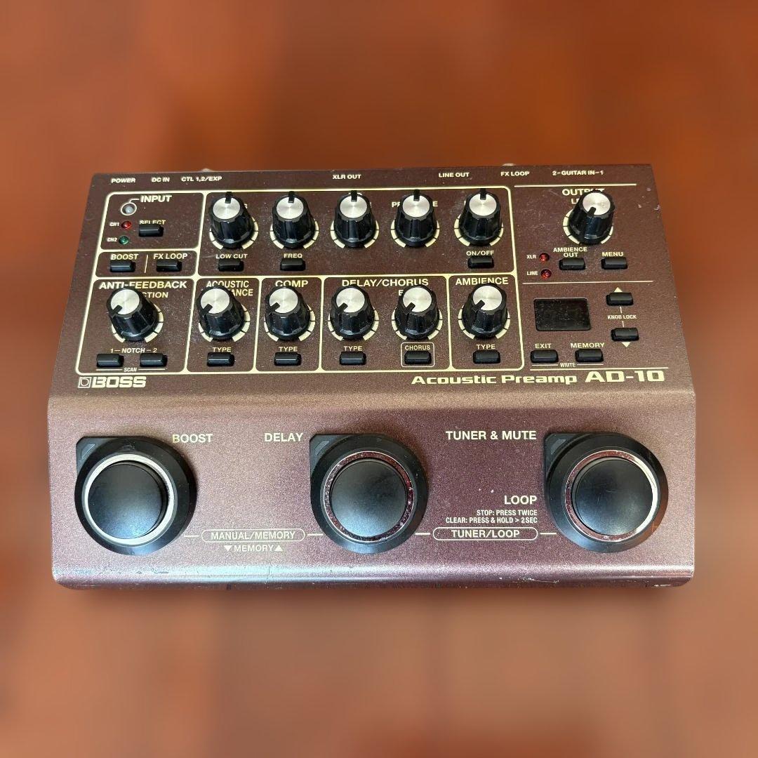 BOSS アコースティックプリアンプ AD-10