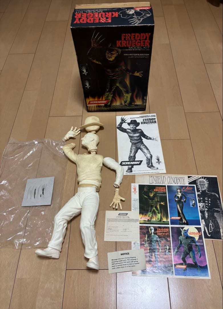 スクリーミン 1/4 フレディ・クルーガー モデルキット フィギュア