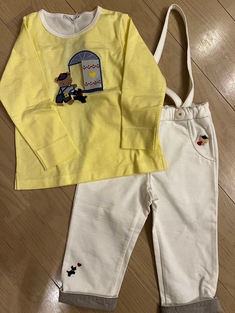 ♡*様 ファミリア　9分丈パンツ（たすき付き）&シャツ