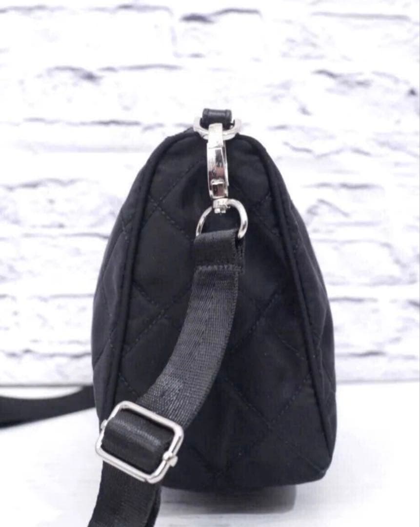 ◆PRADA プラダ キルティングナイロン クロスボディ カメラ バッグ ポーチ