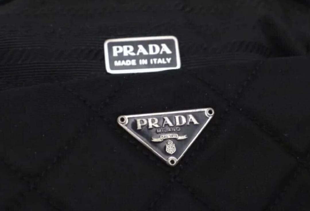 ◆PRADA プラダ キルティングナイロン クロスボディ カメラ バッグ ポーチ