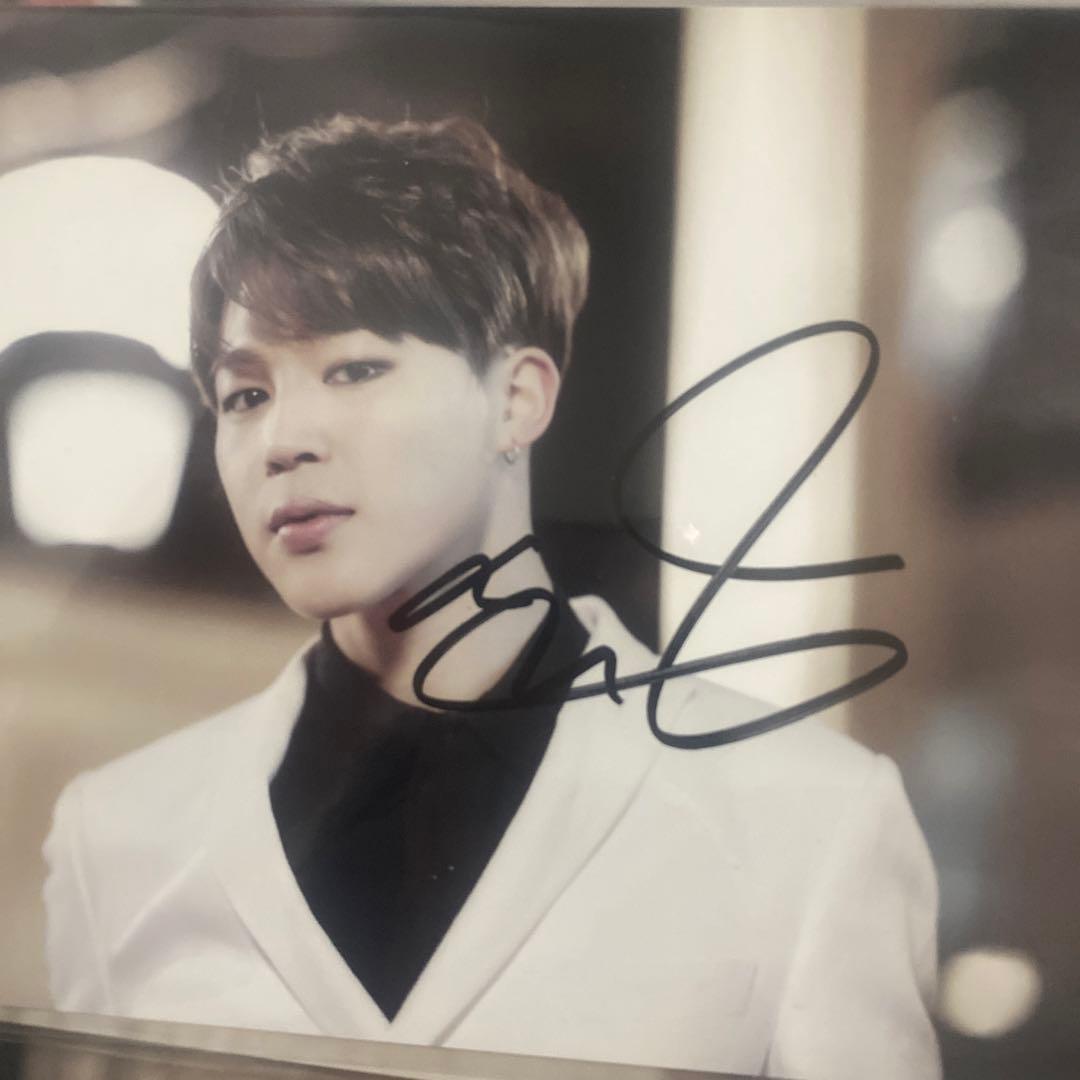 BTS Jimin ジミン　 サイン入り　公式　ポストカード