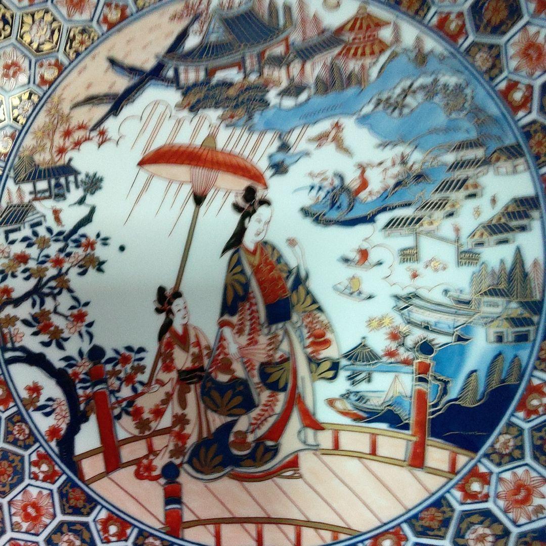 有田焼　色絵錦(金蘭)飾皿