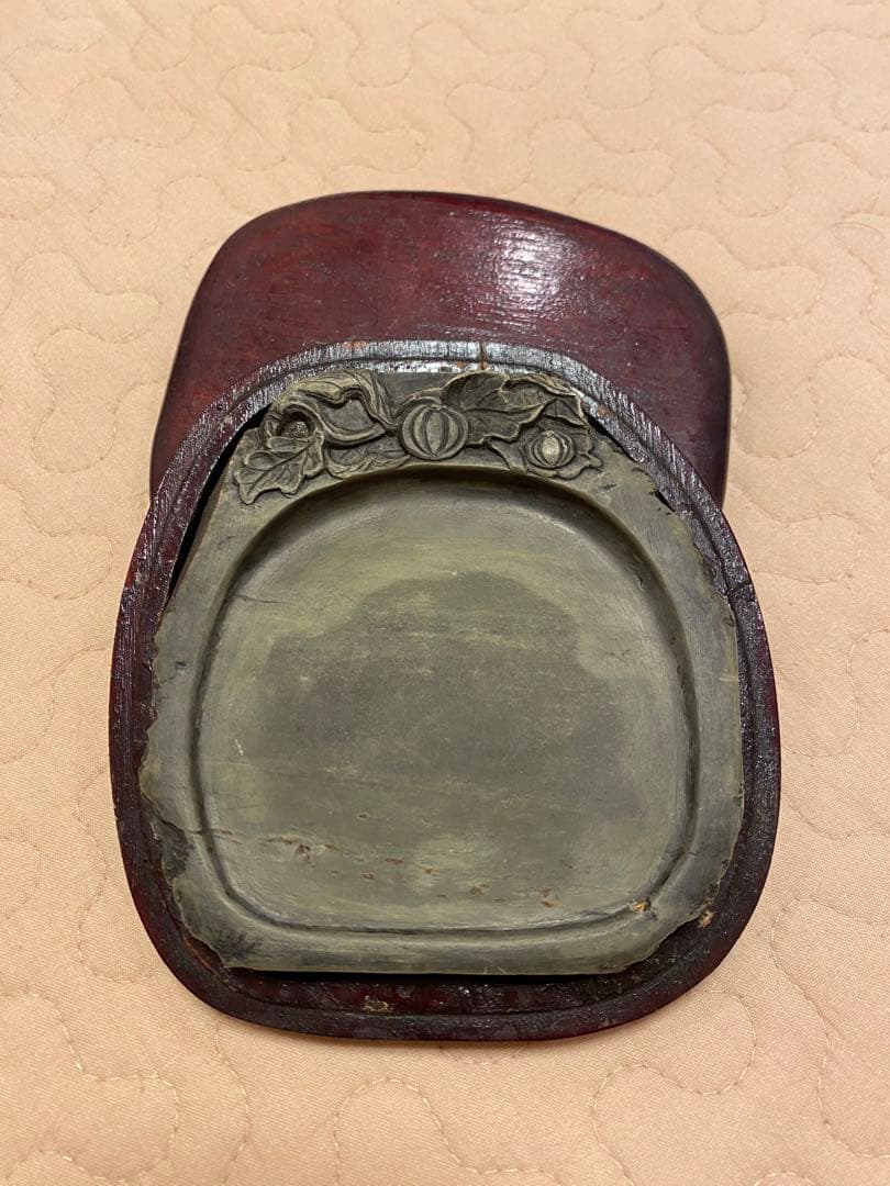 硯　⑦【最終値下げ】古緑歙州硯