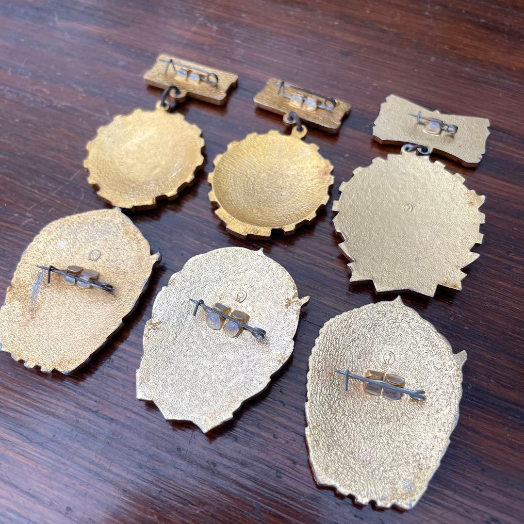 旧ソ連時代70s ヴィンテージCCCP勲章バッジ6個セットロシア共産主義レーニン