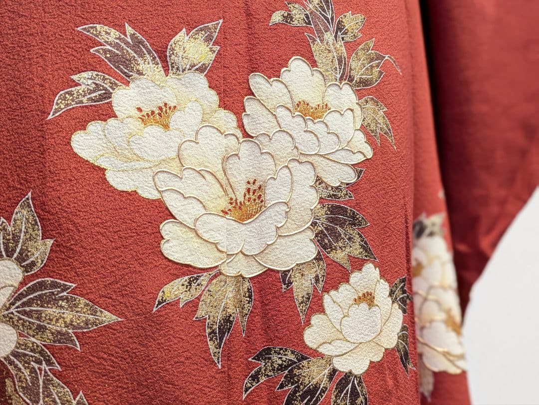 振袖フルセット 身丈166裄68 赤 金彩 暈し染め 鈴乃屋 成人式 逸品