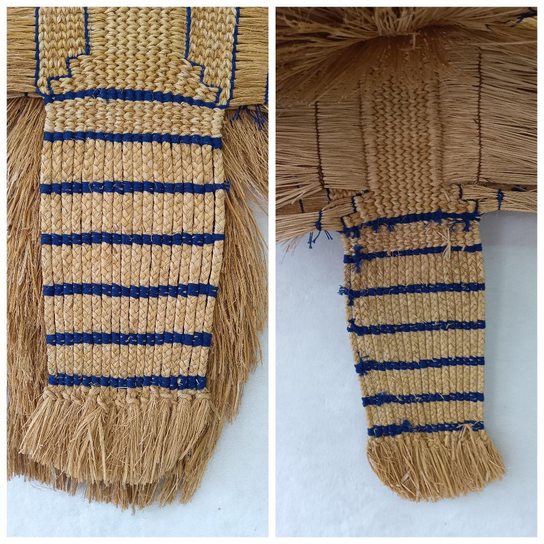 藁蓑　みの　古民具　レトロ　アンティーク　民芸品　インテリア　わら細工　装飾