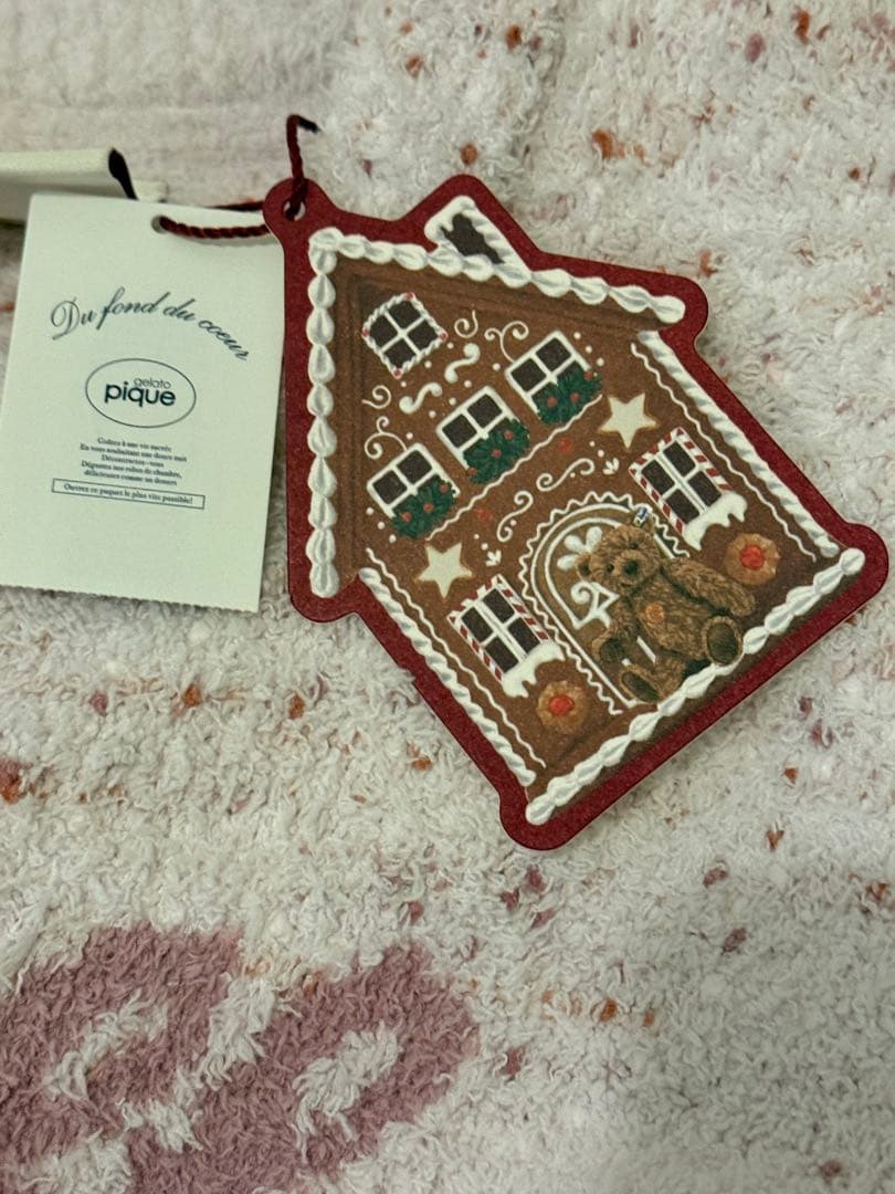 ジェラートピケ パウダーネップジャガードワンピース テディベア ルームウェア