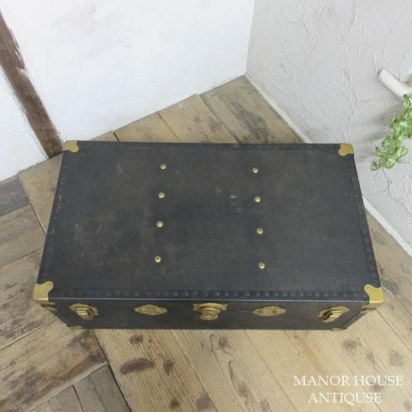 イギリス アンティーク 家具 トランク 収納ボックス 収納 店舗什器 6998c