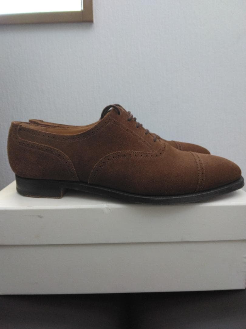 クマ吉さん専用【UK8.5】クロケット＆ジョーンズ　スエードブローグ