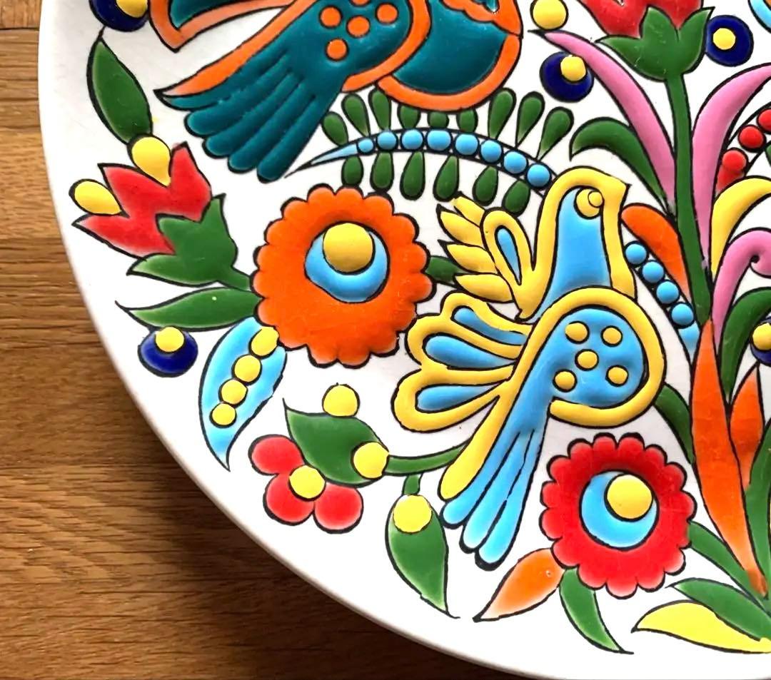 ヴィンテージ　Tassoulis作　セラミック製　壁掛けプレート　ギリシャ