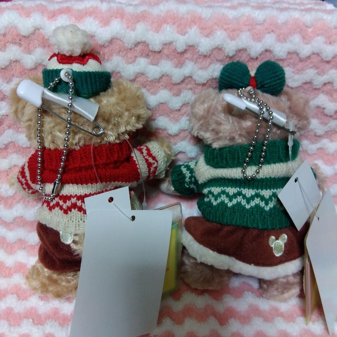 東京デズニーシー2015ダッフィーとシェリーメイ ぬいぐるみバッチタグ付き