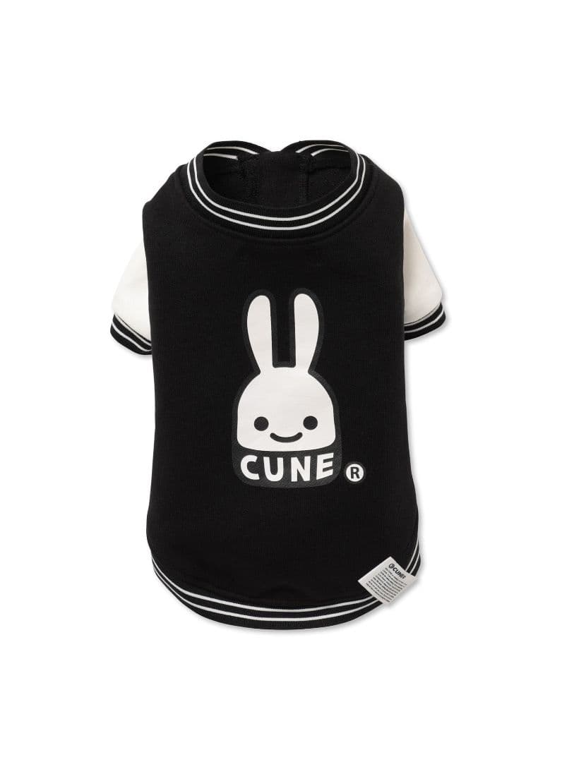 小型犬のスウェットスタジャン 黒