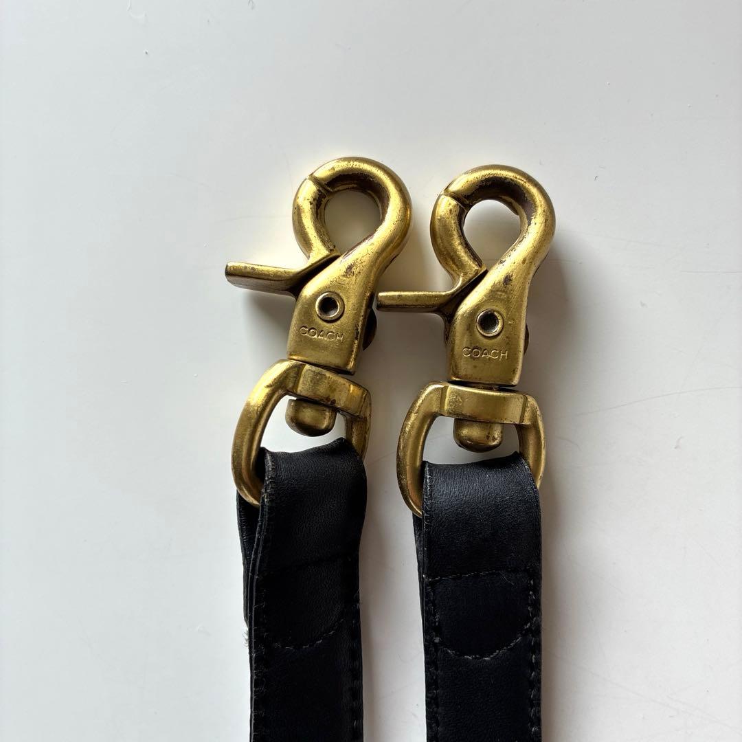 2/1まで出品　コーチ　ビンテージ　2wayバック レザー　ブラック