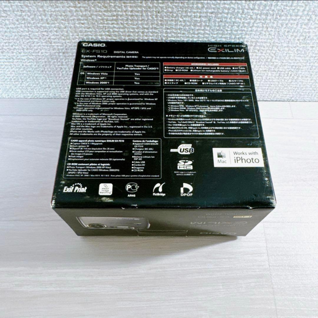 【箱付き動作品】CASIO EXILIM EX-FS10 デジタルカメラ