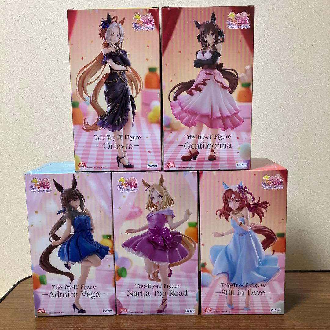 ラウンドワン限定　ウマ娘　Trio-Try-iT Figure フィギュア5体