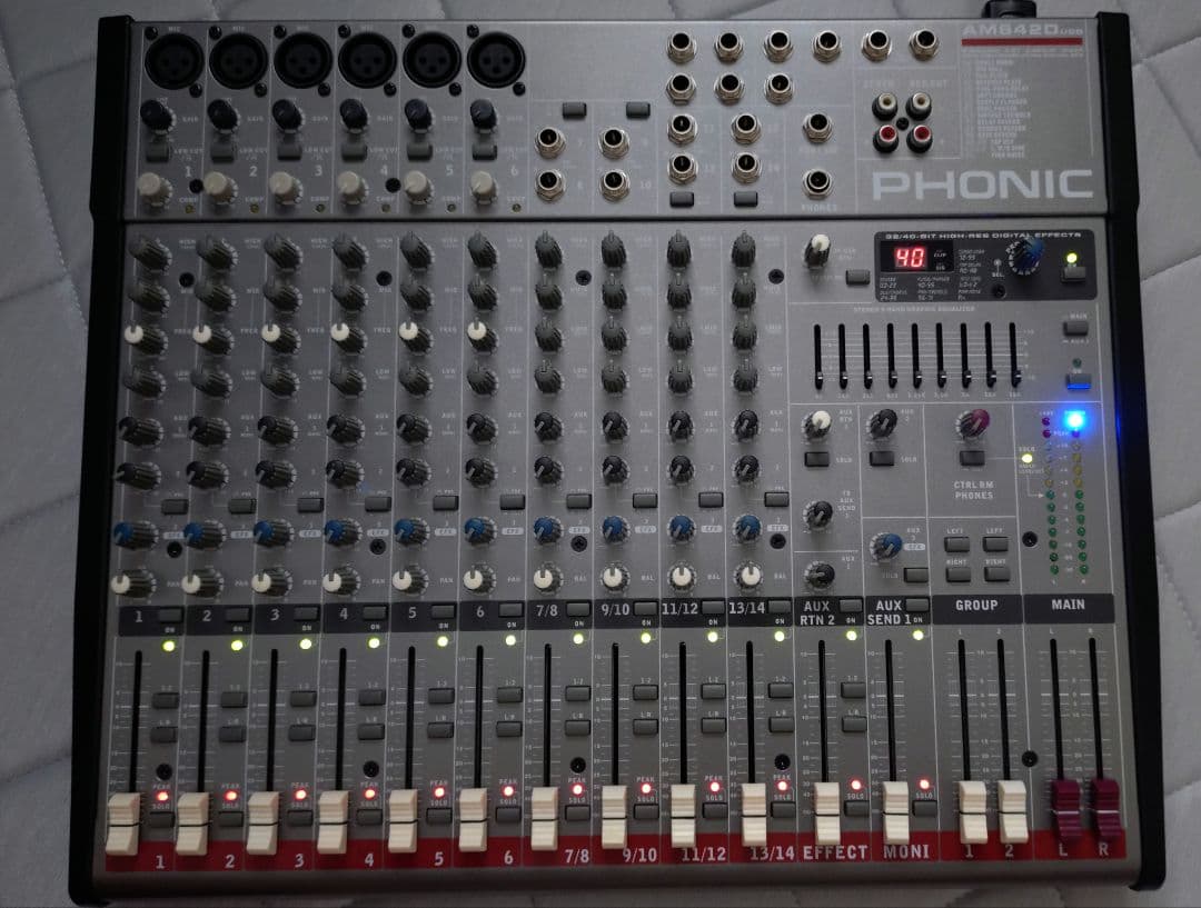 PHONIC AM642D USB オーディオミキサー