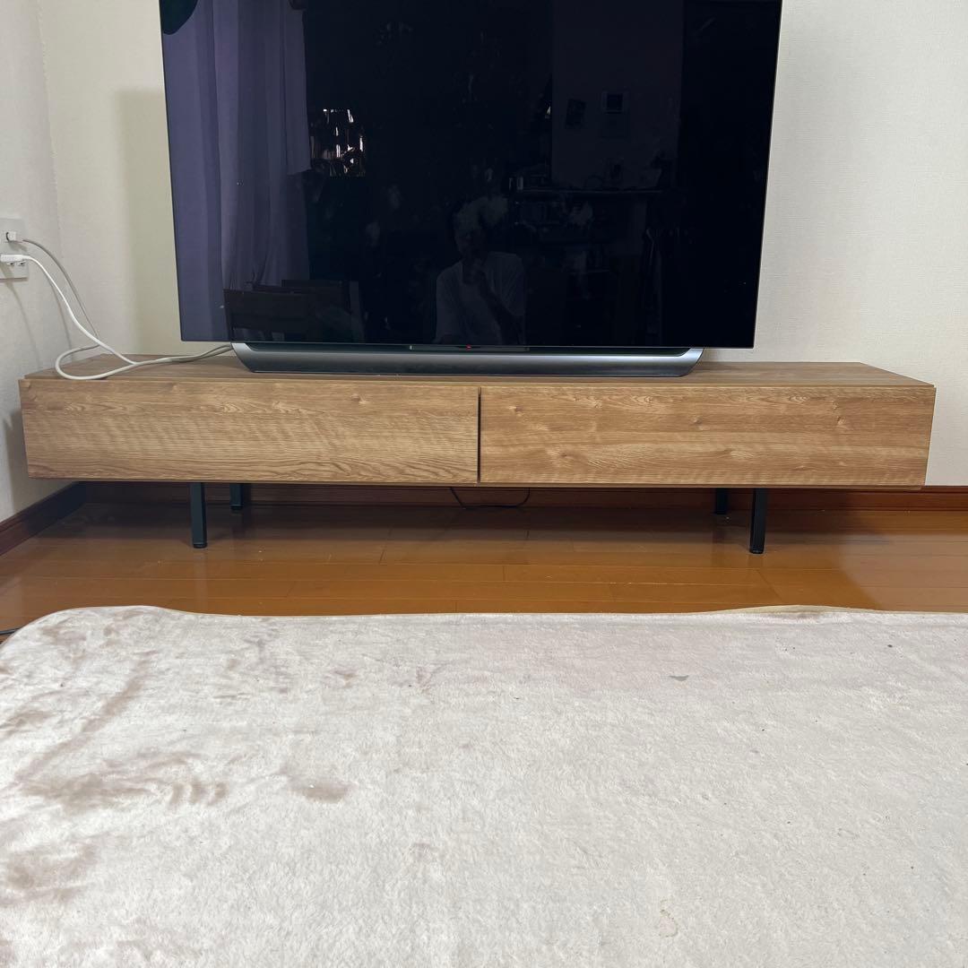 LOWYA ロウヤ 日本製 ローテレビ台 木目調 収納 幅180
