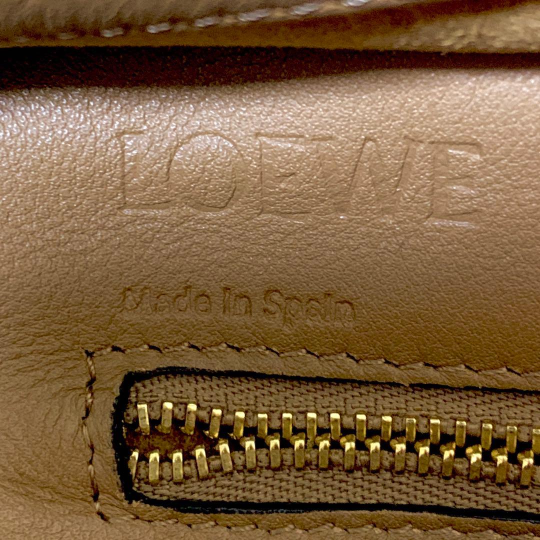 極美品　ロエベ アマソナ23 ショルダーバッグ ハンドバッグ 2way ベージュ