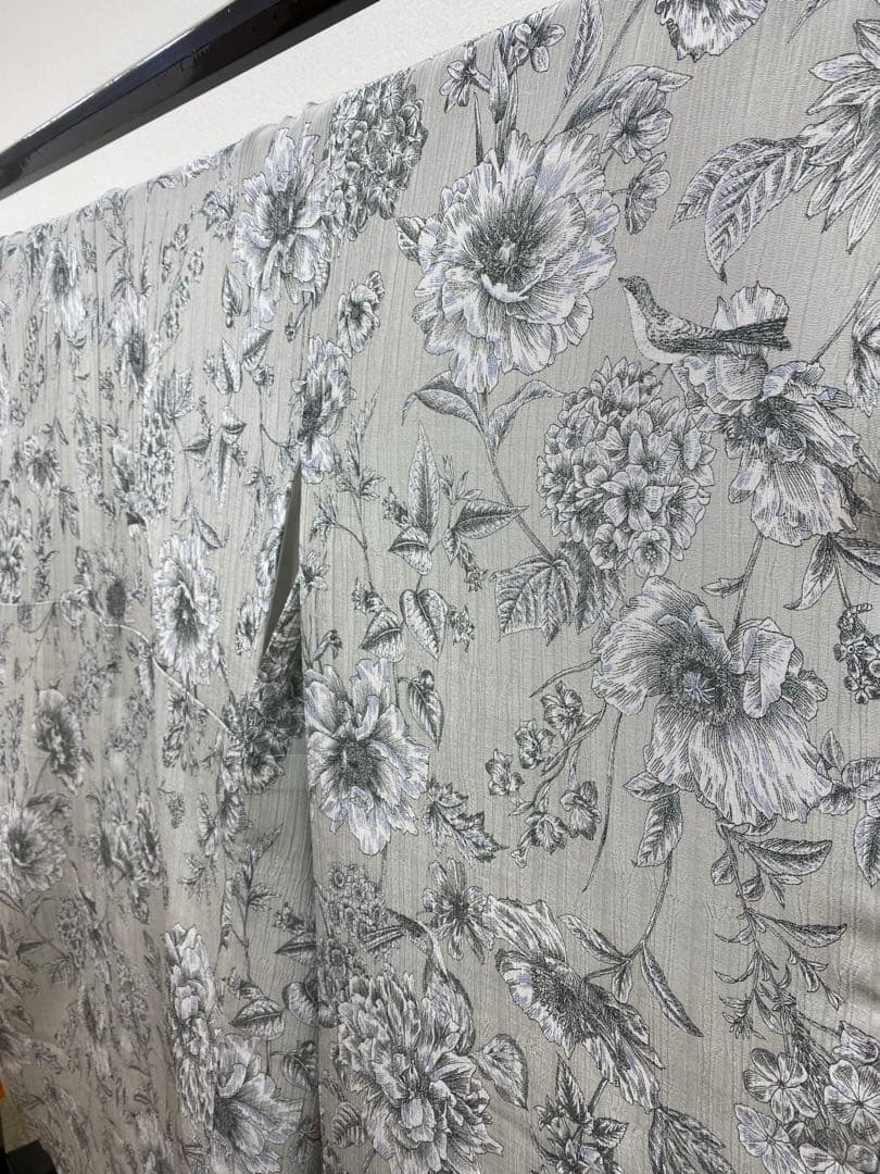 2尺袖 ポリエステル着物 楊柳 袴用