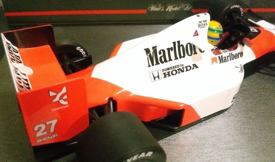 ミニチャンプス 1/18 F1 マクラーレン MP4/5B A.セナ リペイント