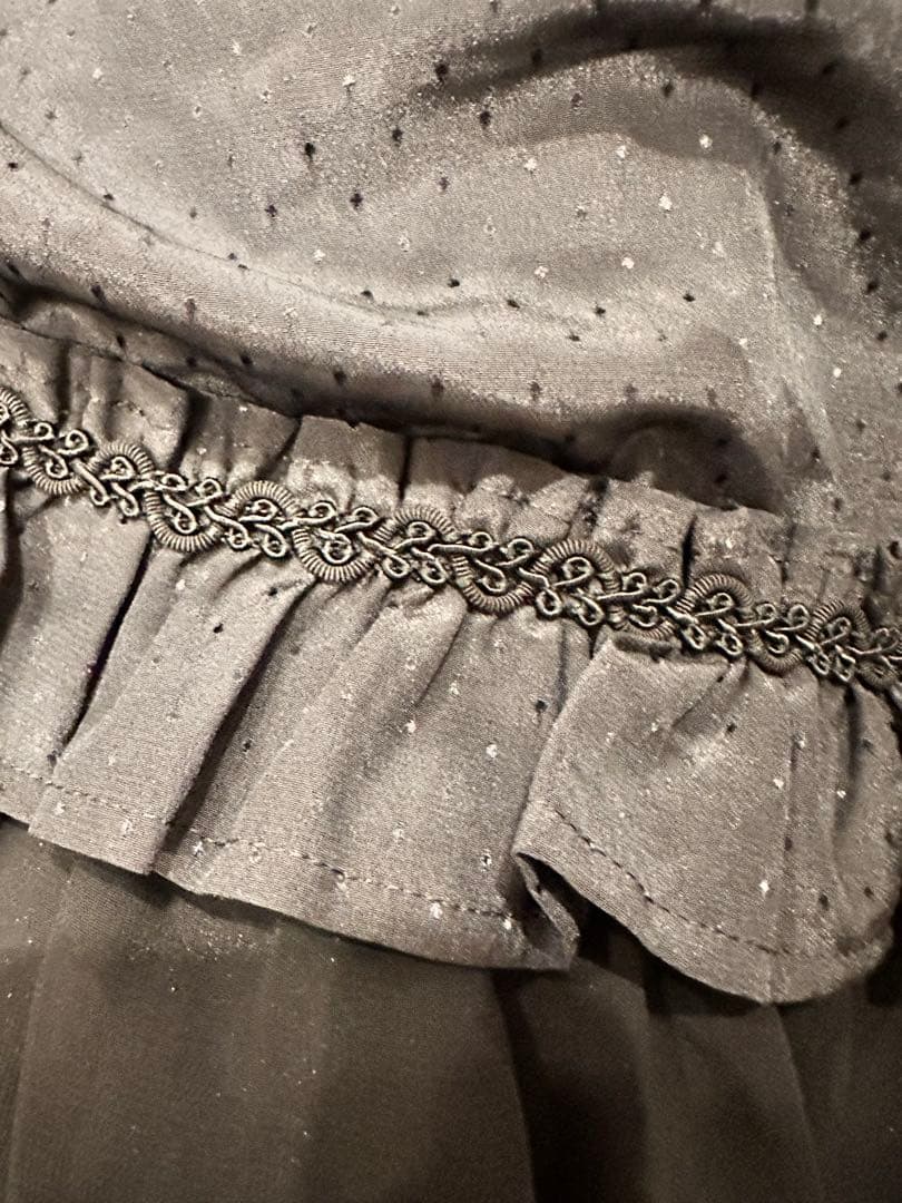 l*す様 Mary Magdalene ミルフィーユパニエスカート ブラック