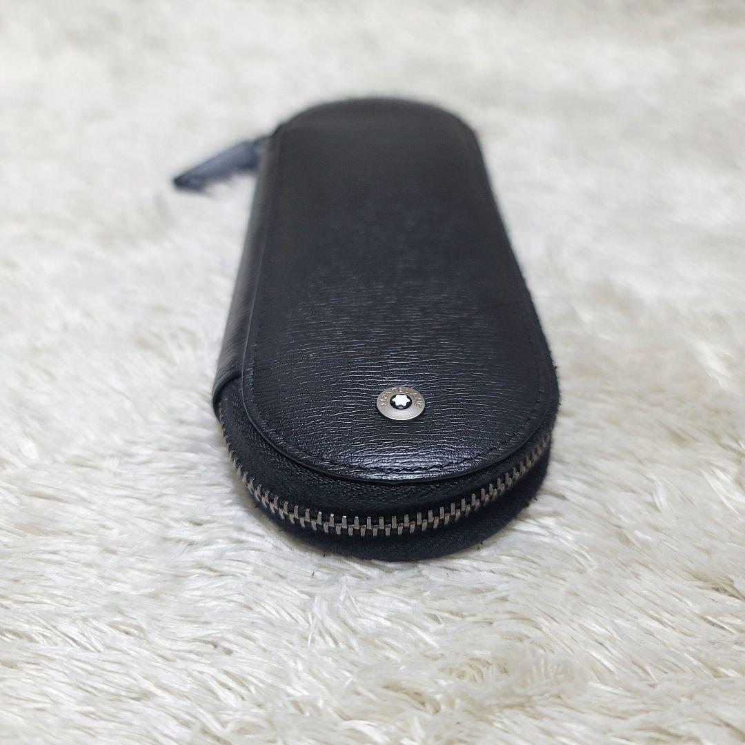 美品✨モンブラン マイスターシュティック ペンケース ブラック レザー ロゴ