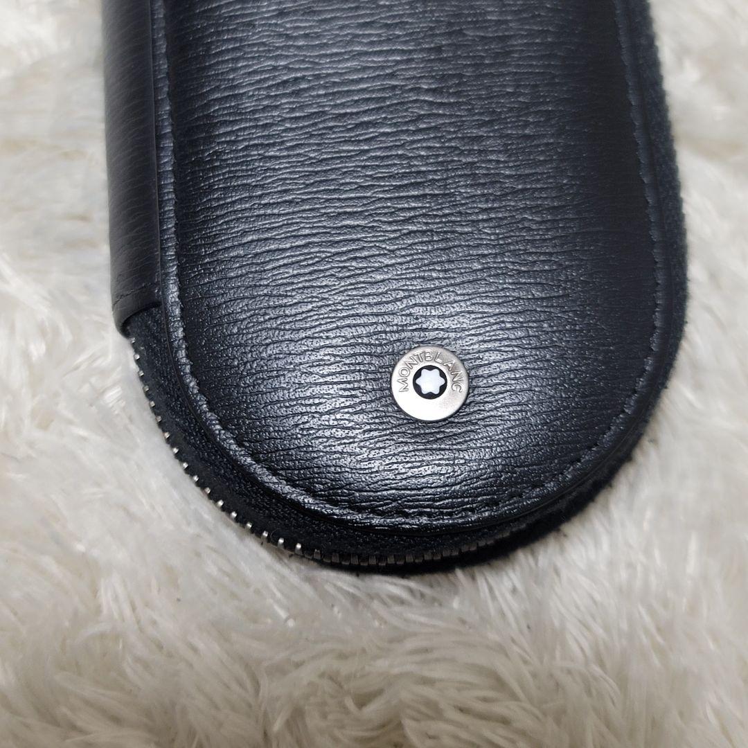 美品✨モンブラン マイスターシュティック ペンケース ブラック レザー ロゴ