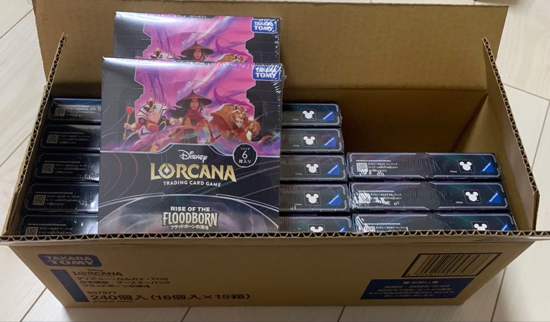 ディズニー・ロルカナ・日本語版 フラッドボーンの渾沌 新品未開封　15BOX