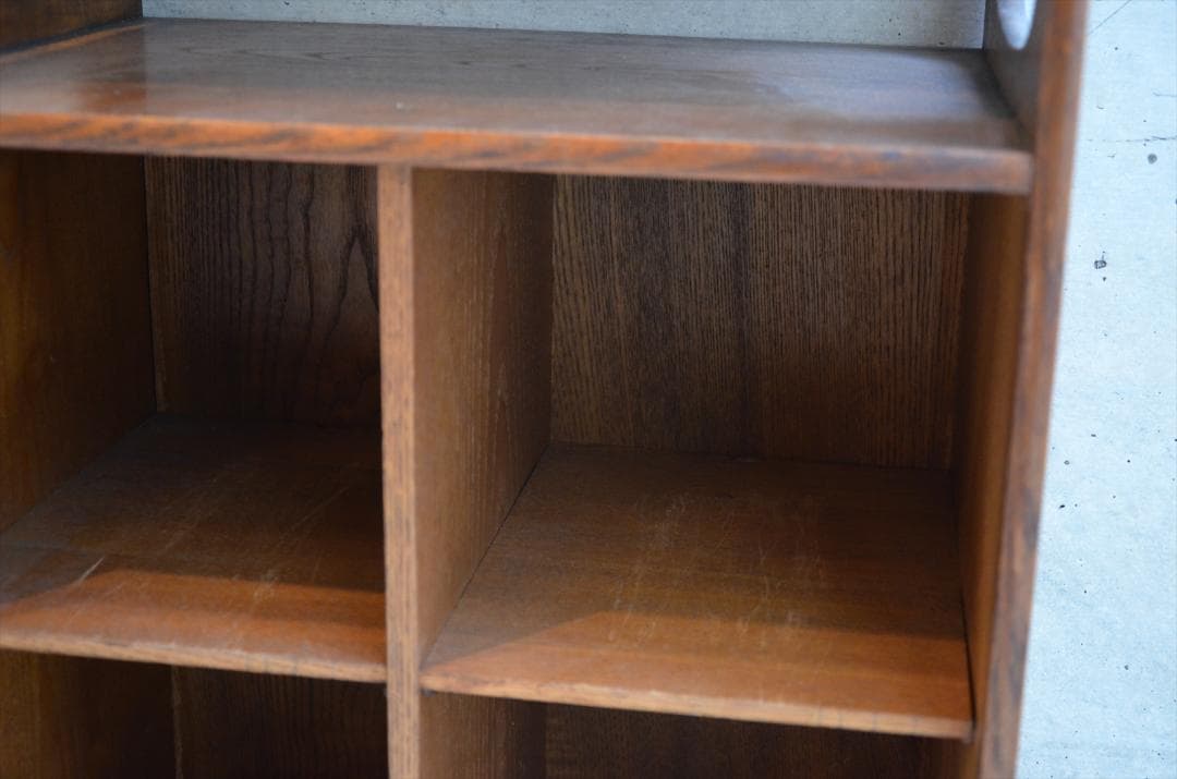 時代物　明治時代　木製　本箱　本棚　持ち手付　アンティーク　骨董品