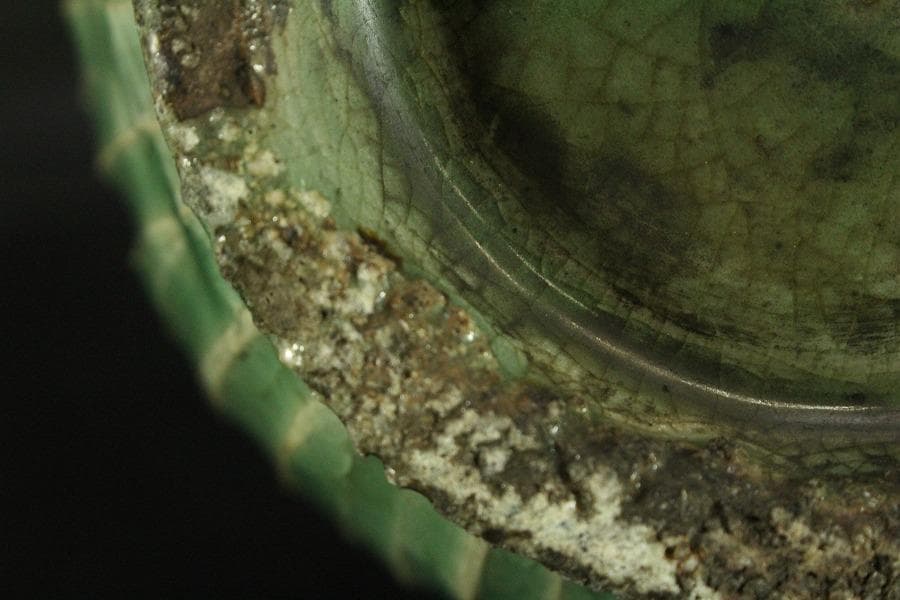 高麗 李朝 青磁 瓶 高30.5cm(ZE558)