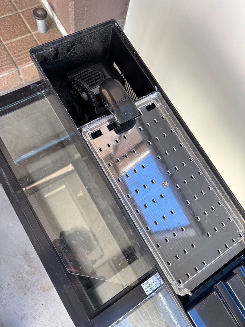 ア*ラ様 コトブキ　90cm曲げガラス水槽(ガラス蓋/濾過器/温度計/サーモヒー