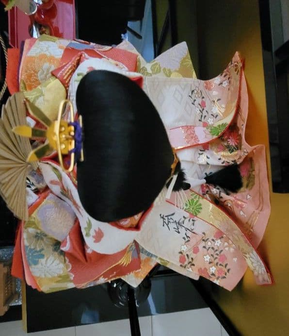 雛人形セット 2体 扇子付き オルゴール付 親王飾