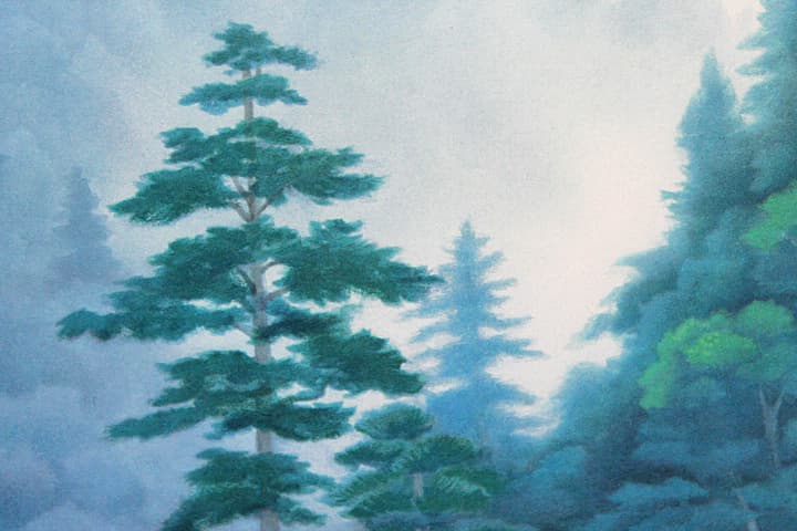 東山魁夷 【山峡清晨】 新復刻版 リトグラフ